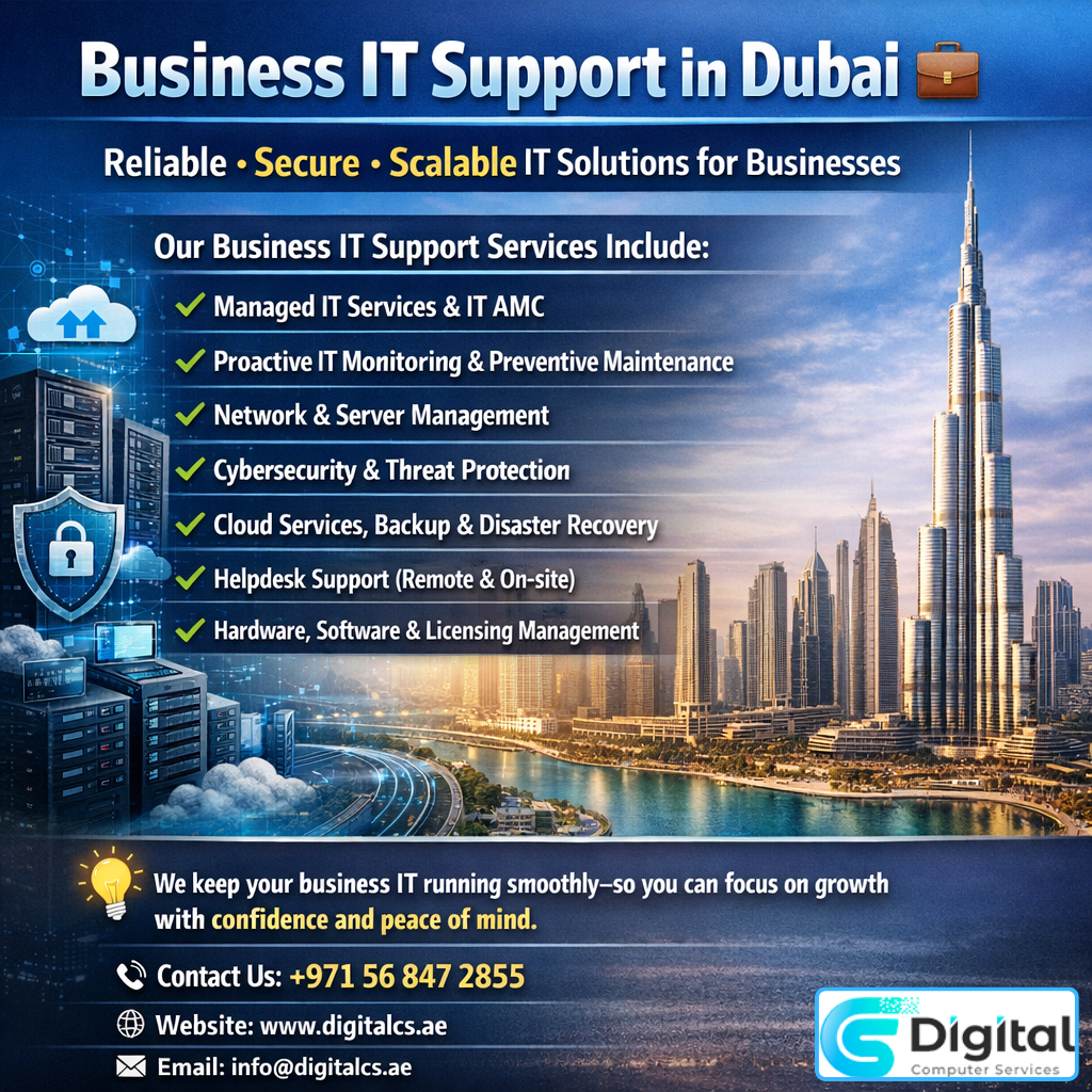 Business IT Support in Dubai