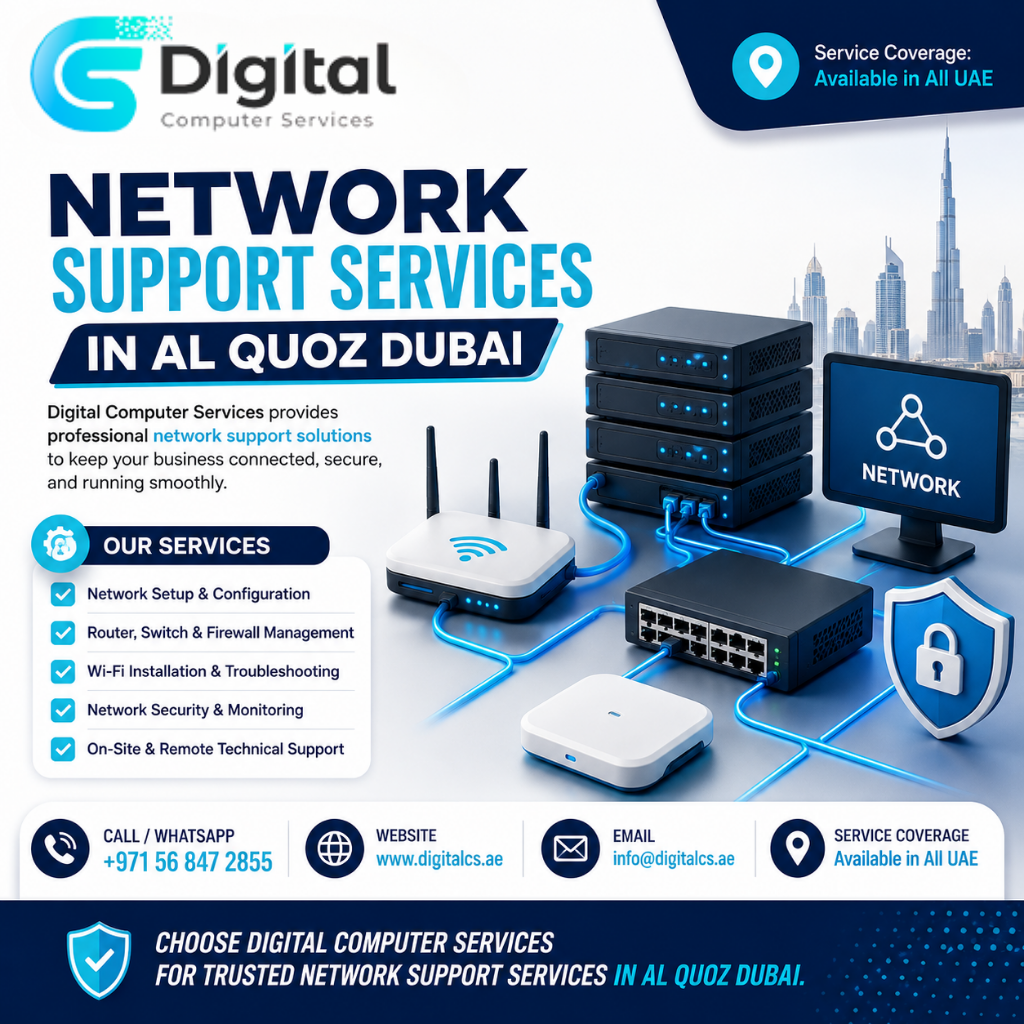 Network Support Services in Al Quoz Dubai 