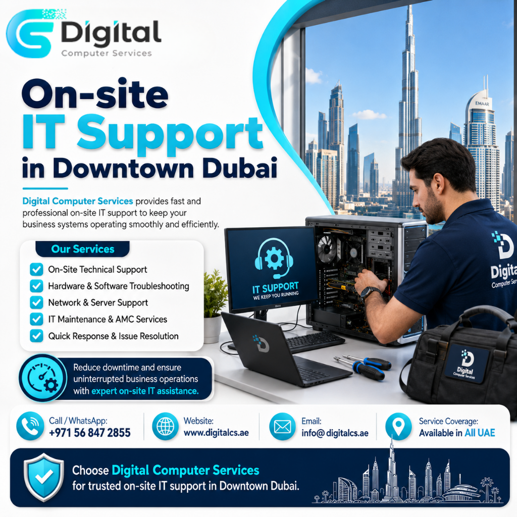 On-site IT Support in Downtown Dubai
