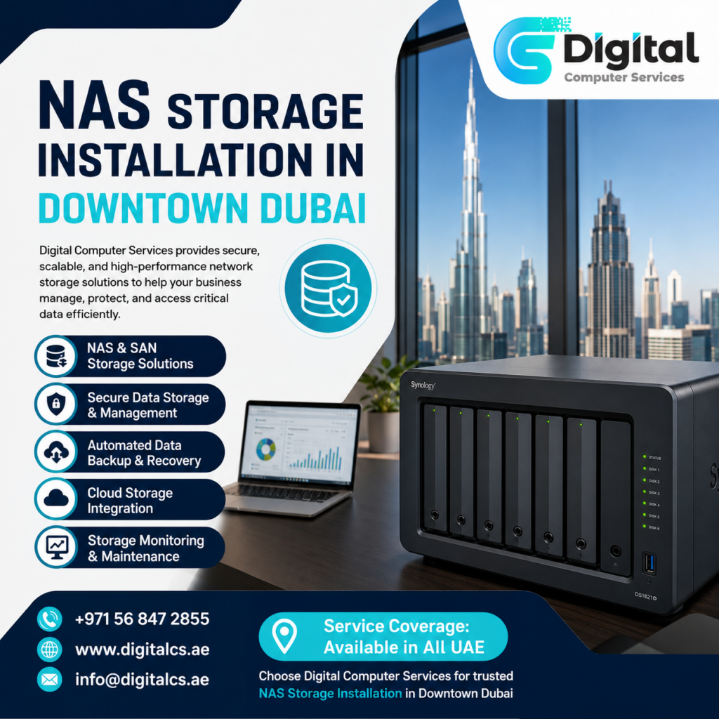 NAS Storage Installation in Downtown Dubai